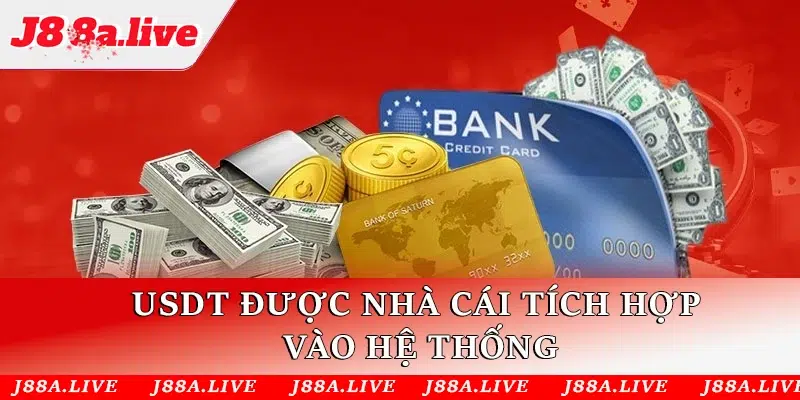 USDT hay còn gọi là tiền điện tử đã được nhà cái tích hợp vào hệ thống